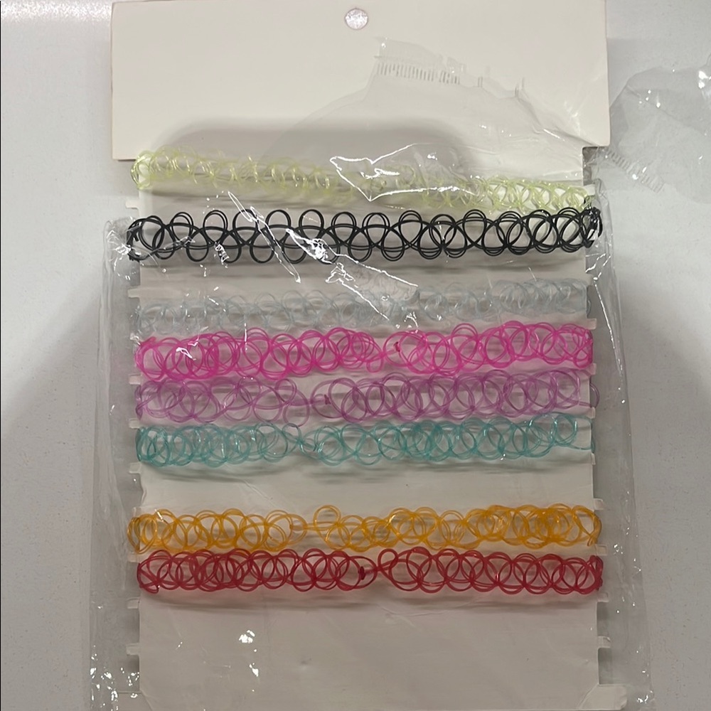 Colorful Elastic Choker Set